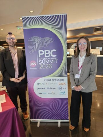 Mark Chatterley iz PSC Support i Antonija Šimunković, Zaklada za rijetke bolesti jetre, PBC Summit 2026